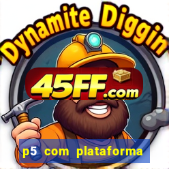 p5 com plataforma de jogos